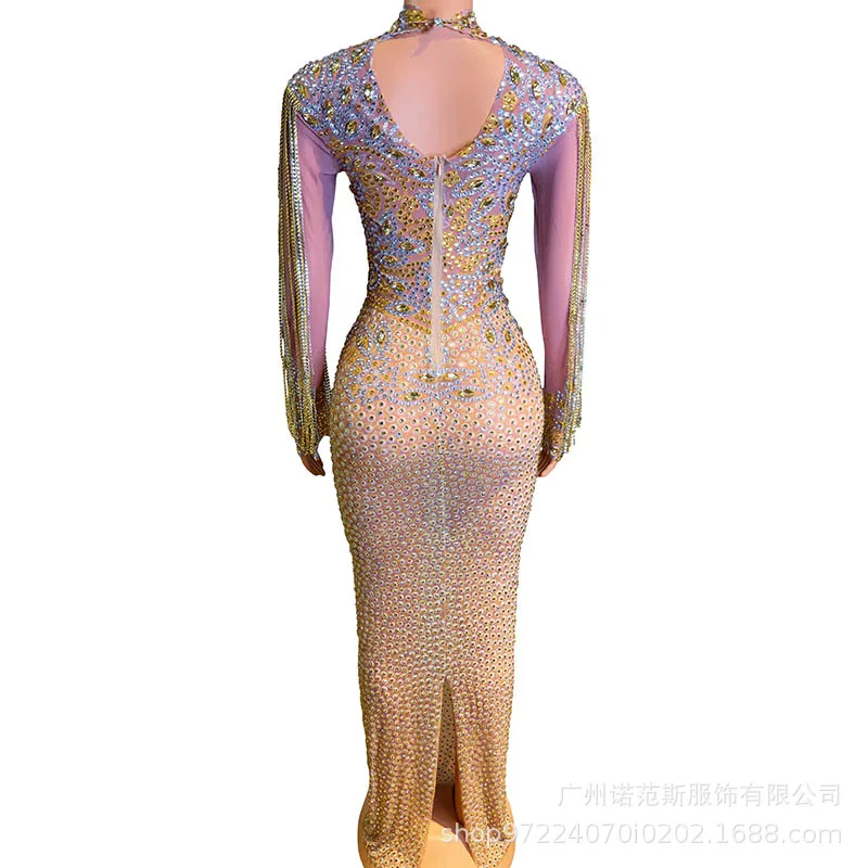 2025 Autumn Elegance Night Birthday Banquet Women Light Luxury Evening Wear Miss Universe Choose Beautiful Clothes Fashion Party