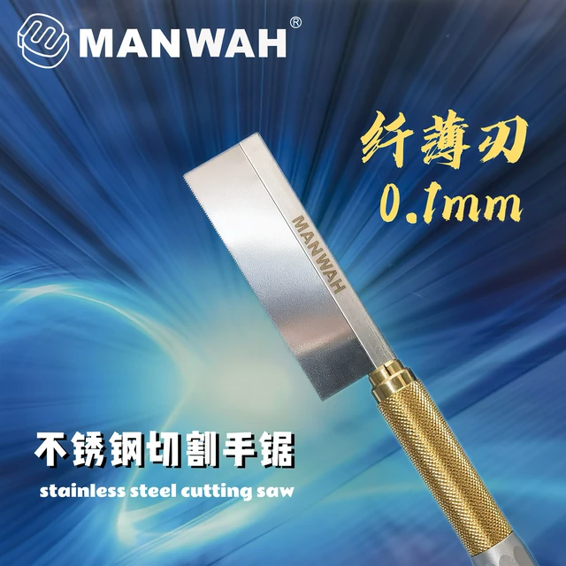 MANWAH Stainless Steel Ultra-thin Cutting Saw Set for Plastic Model Assembly Cutting Hand Saw Craft Tool 2