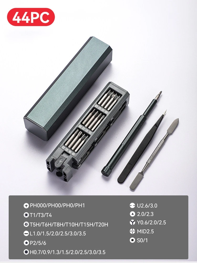 44 In 1 Precision Screwdriver Set, Multifunction Magnetic Mini Screw Driver Repair Tool Kit For Electronics Computer Eyeglass