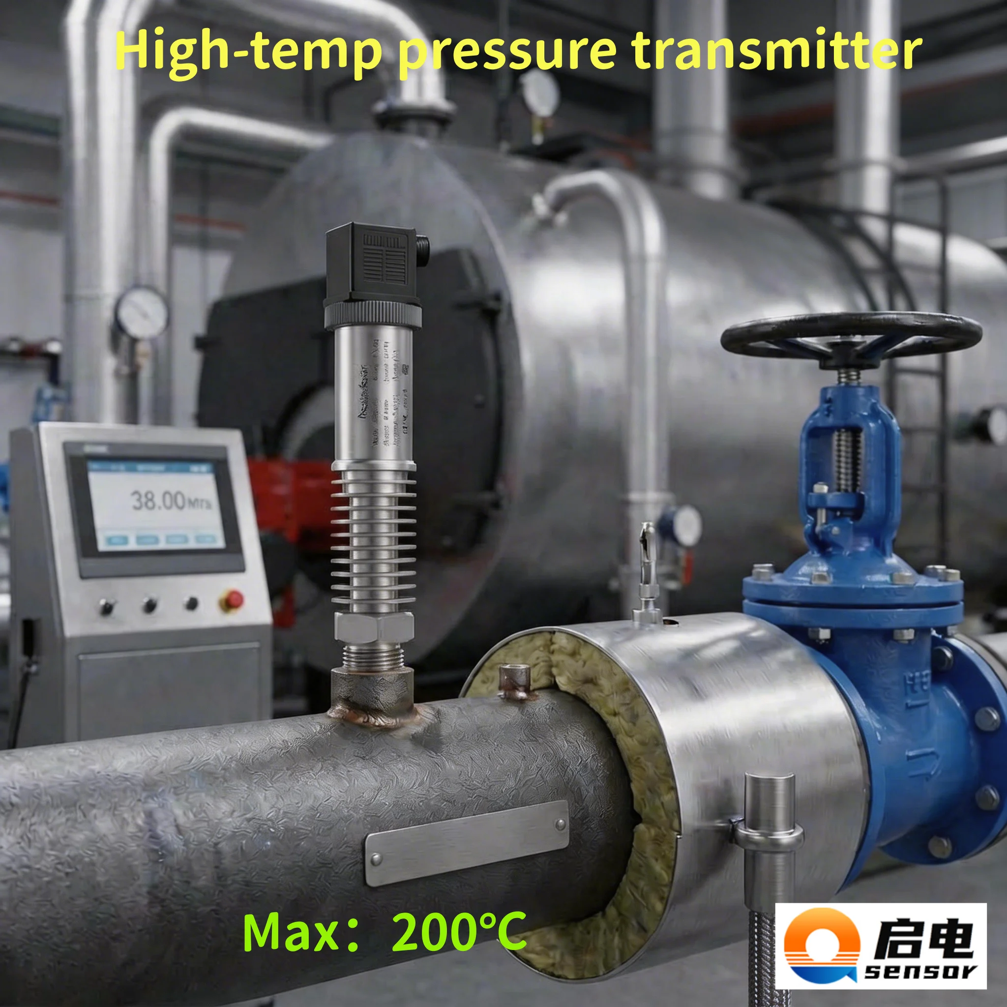 Hirschmann Pressure Transmitter 4-20mA Output 0.2%FS 0.1bar 10bar Industrial Process Control Sensor with RS485 Optiona