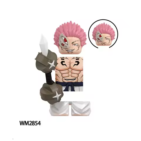 Anime Jujitsu Kaisen Toji Gojo Satoru Ryomen Sukuna Itadori Yuji Mai Todo Hana Maki Sukuna Building Blocks Action Figures Models