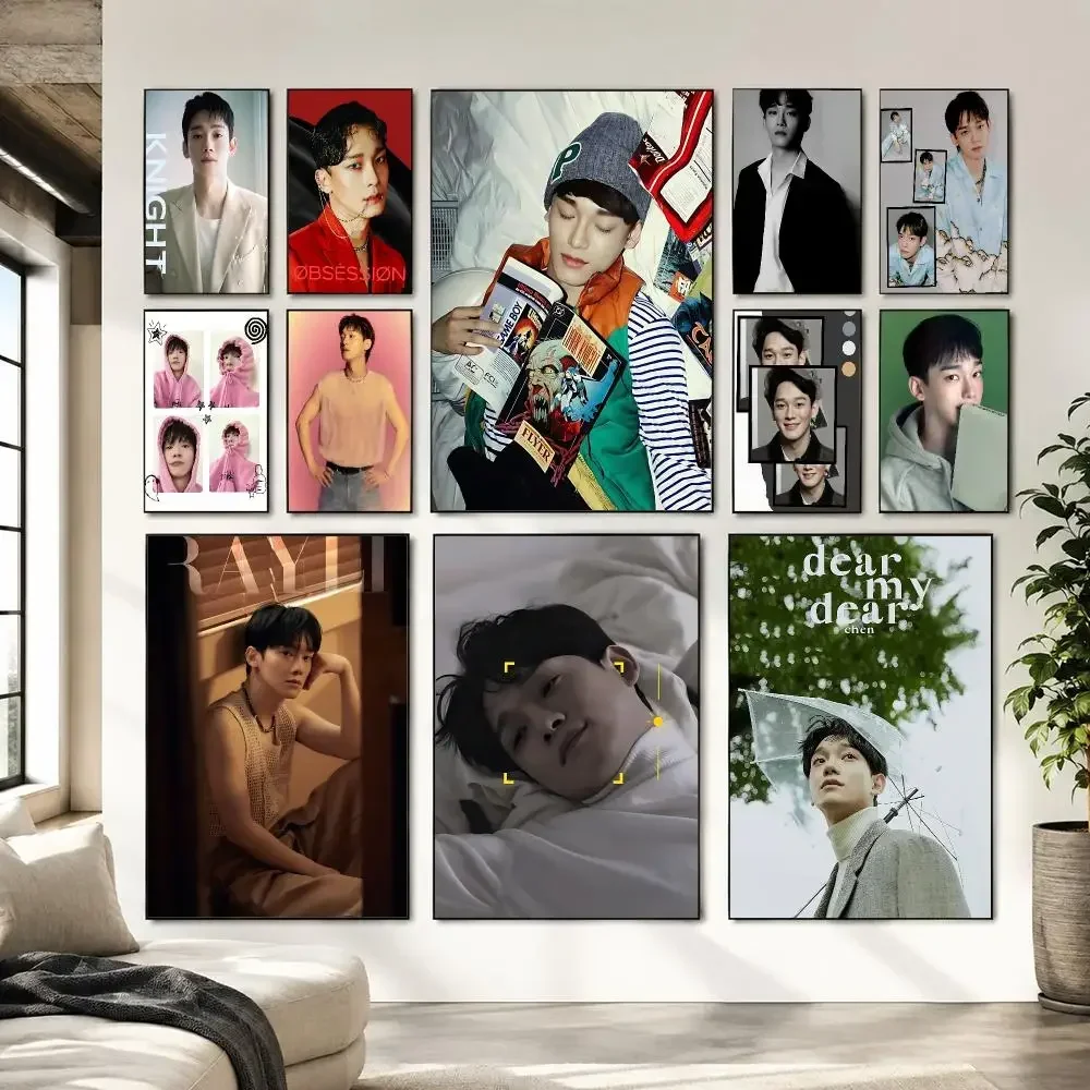 Best Seller Idol C-CHEN Painting Calligraphy Canvas Wall Art Living Room Bedroom Hallway ClearPrint Non-Fading&Gift