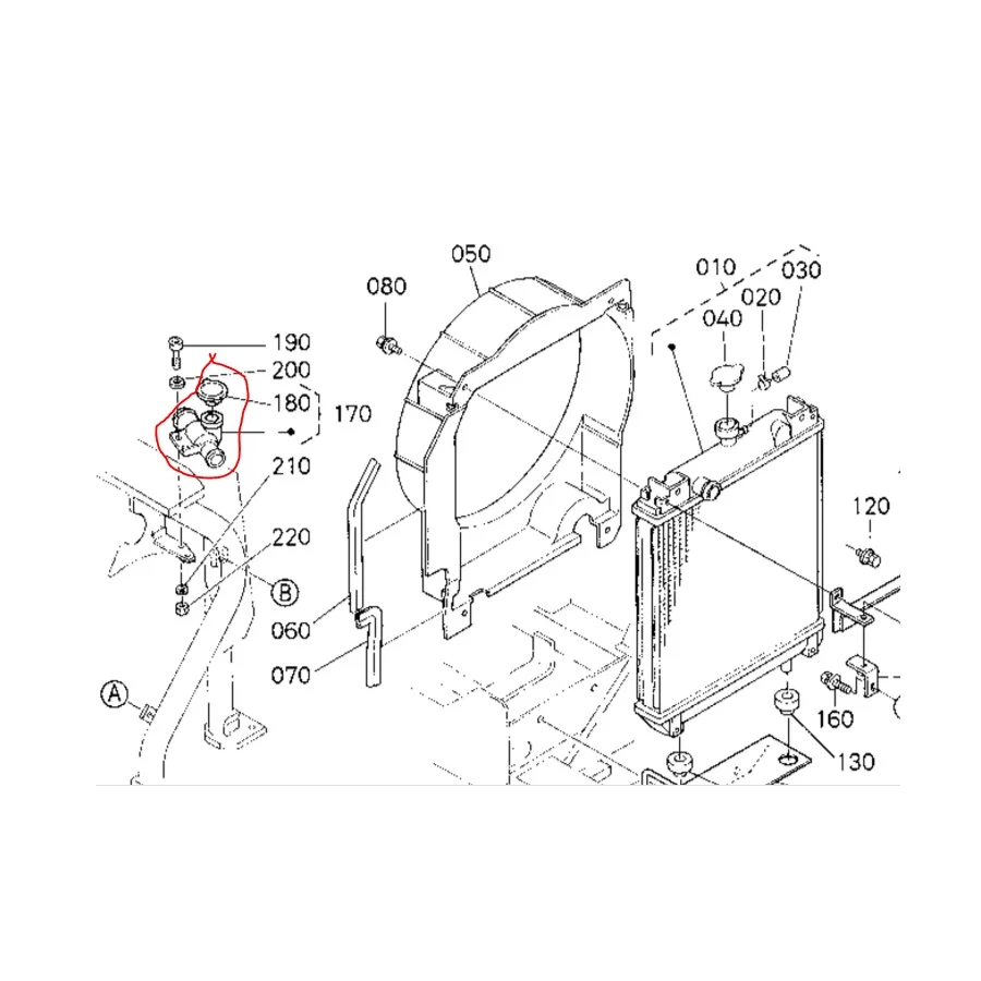 RC411-42310， RC41142310， Cap Assy Kubota KX91/U15/U17/U35/GL11000/GL6000/GL7000/GL9000/RTV1100MCW/RTV1140CPX