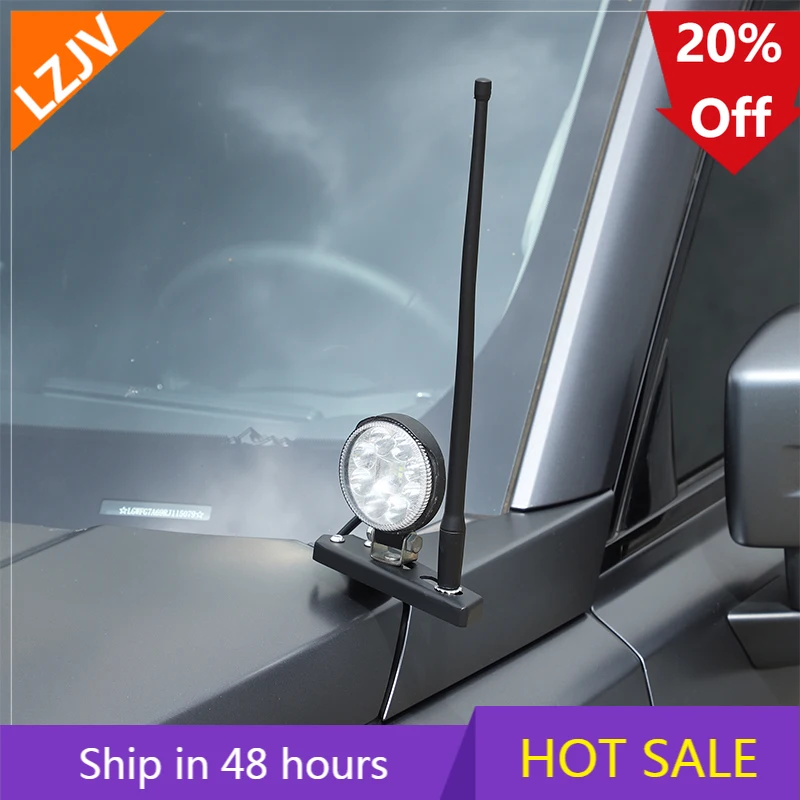 Car Auto A-Pillar Hood LED Work Light Bracket Holder for Great Wall Haval H9 2024 2025 Clamp Engine Cover Lamp Bar Mounting