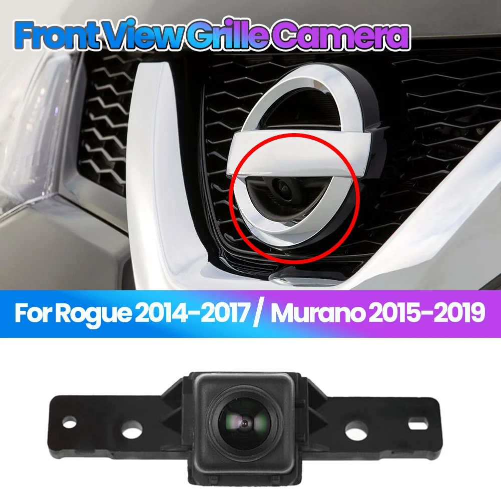 New Front View Grille Parking Assist Camera 284F1-4BA0A 284F1-4BA1A for Nissan Murano 2015-2019 / Nissan Rogue 2014-2017