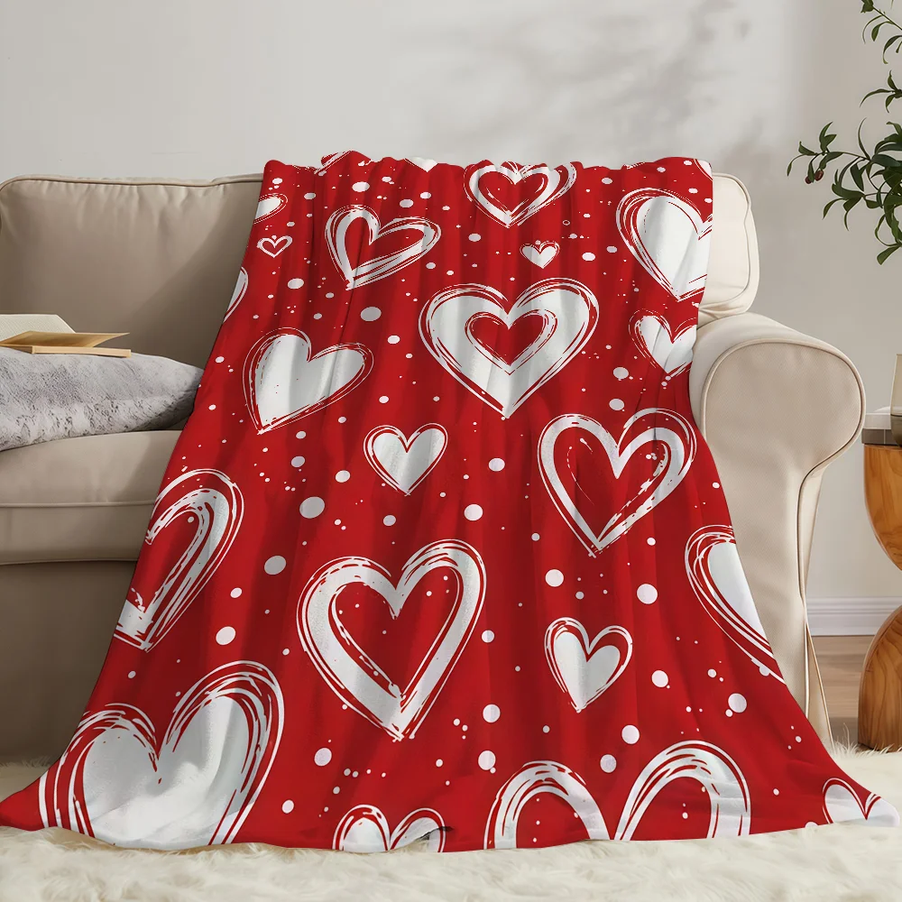 Love Element Blanket Soft Warm And Thick Perfect For Bedroom Living Room Bed Sofa Camping Picnic Office Gift