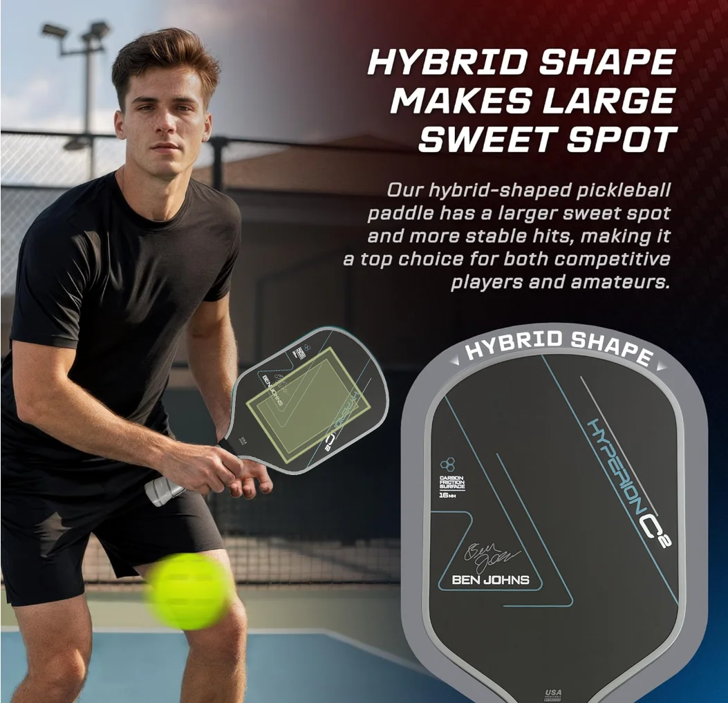 

Carbon Fiber T700 Pickleball Paddle with Rough Texture, 16mm, High Friction