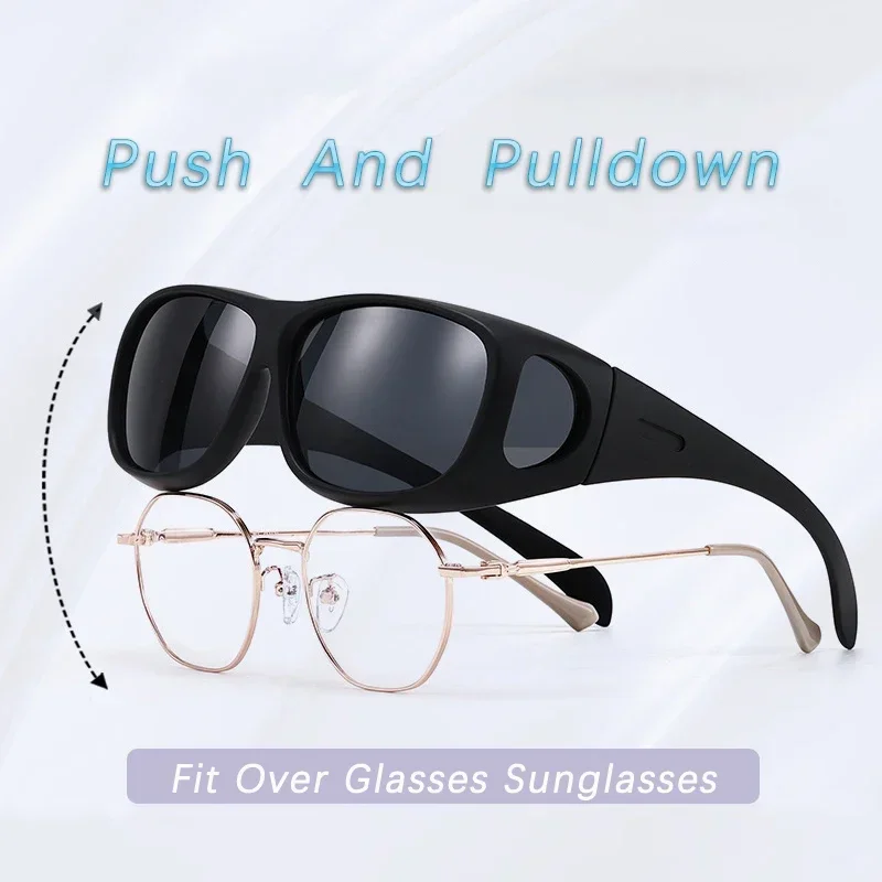 Polarized Sunglasses Fit Over Eye Glasses Driving Wrap Shield Goggles Fishing Glasses Sports Sunglasses Night Vision Glasses - Image 4