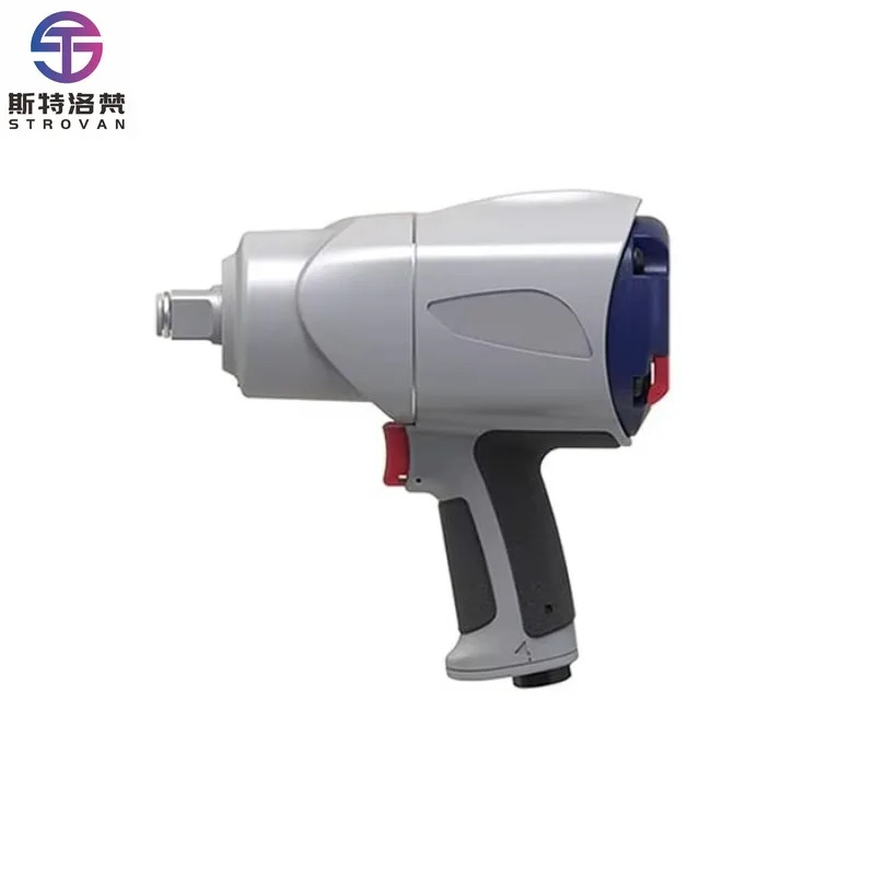 3/4 Inch Air Impact Wrench  Twin Hammer 1500 FT-LB / 2108 N.m. for Industrial Automotive Boat Taiwan Made Tool Handle Exhaust