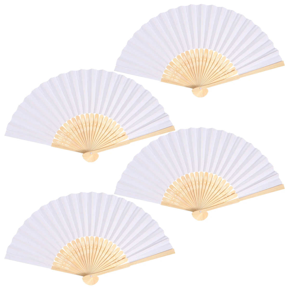 

4pcs Painting Kids Toys Hand Party Accessories Home Diy Folding Diy Painting Folding Fan Fans Fans Decor Gifts