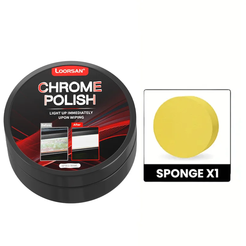A Restoration Paste for Chrome Parts of Vehicles, Designed for Renewing Oxidized Chrome Trim And Emblems, Comes with a Sponge image 6