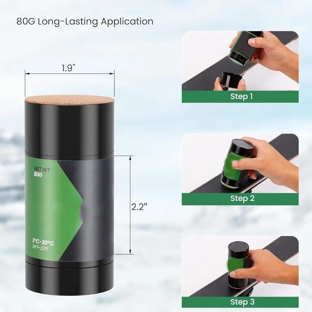 Base Wax All Temperature Wax On-slope Performance All Temperature Performance Large Block Design Easy To Apply