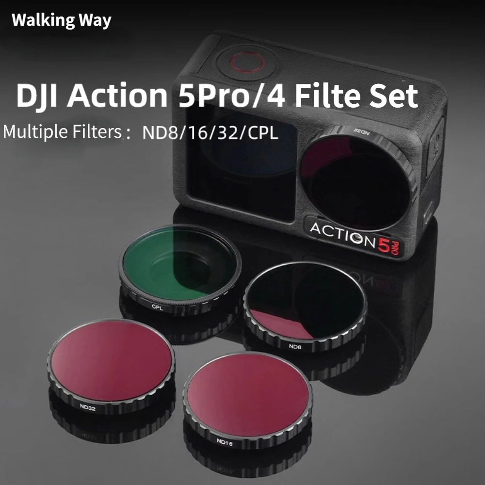 

DJI Osmo Action 5pro/4 Filter Set CPL ND8/16/32 Nano Coated Filter Set Action4 Nd Lens Suitable for DJI Camera Accessories