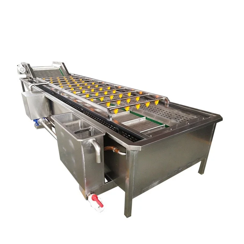 

Large automatic canteen vegetable washing machine Potato cleaning and processing line White radish cleaning machine