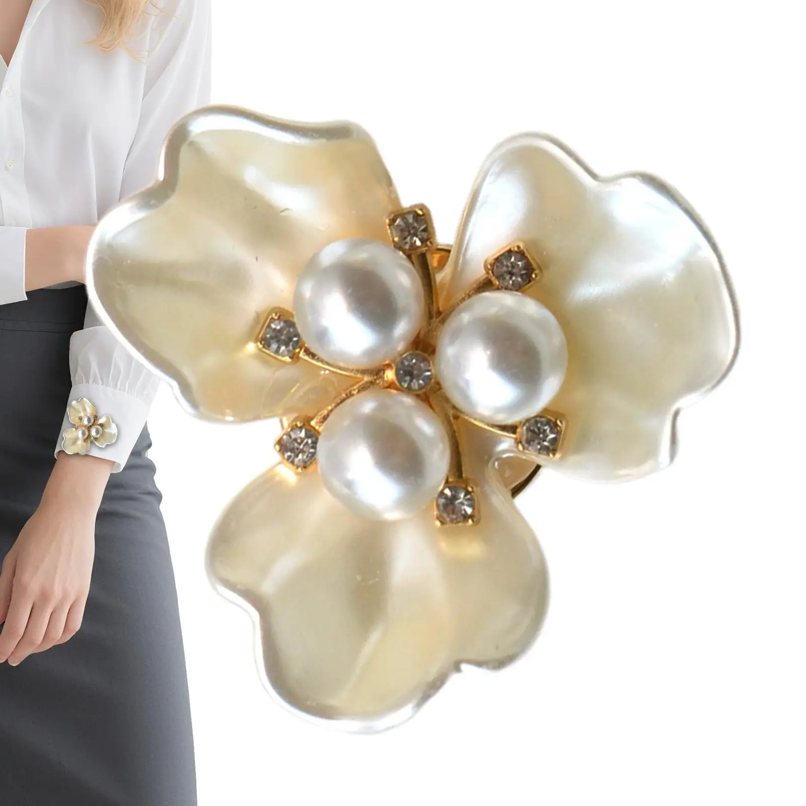 Button Covers Flower Shape Shirt Decoration Cufflinks for Sewists Fashion Designers DIY Enthusiasts Sewing Projects Attire