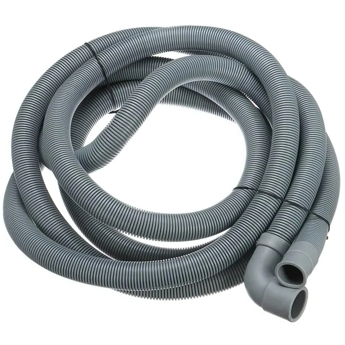 4M Washing Machine Drain Hose Outlet Water Pipe Flexible Extension 22mm With Bracket Dishwasher Drain Hose Extension Kit