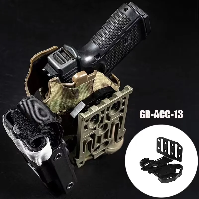 Hunting Holster Extension Adapter, QLS Extension Bracket, Tactical Holster Right Angle Adapter, Tourniquet Bracket view 6