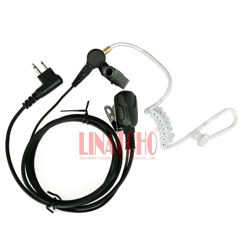 

Air Tube PTT Mic Earpiece Interphone Earphone Walkie Talkie Headset for GP88 GP300 GP2000 CT150 P040 Radio