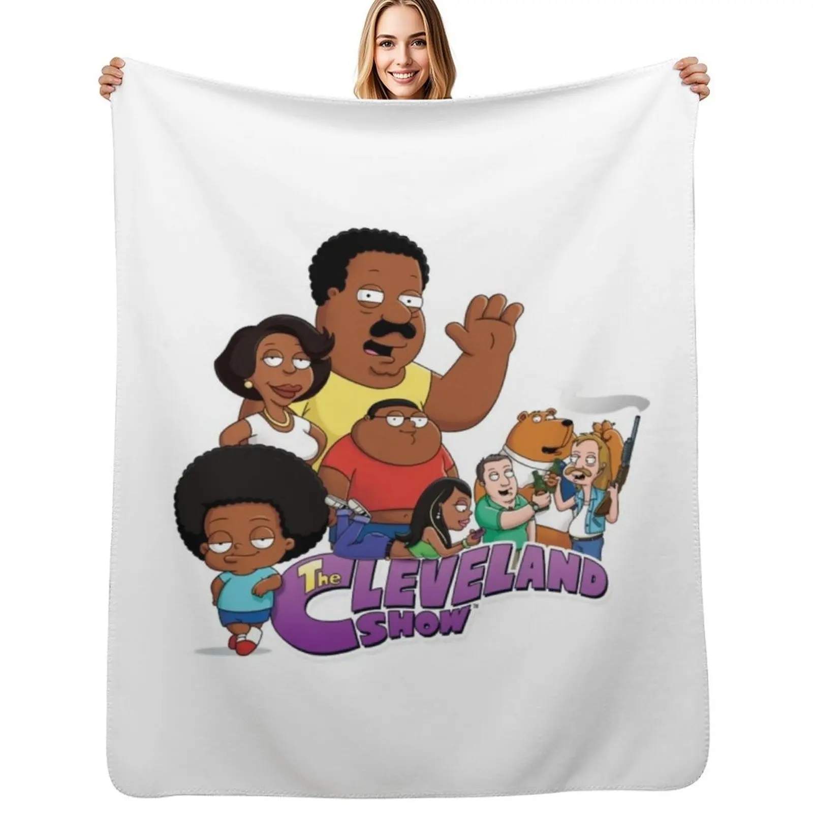 

The Cleveland show Throw Blanket Decorative Sofas Sofa Quilt Camping Blanket