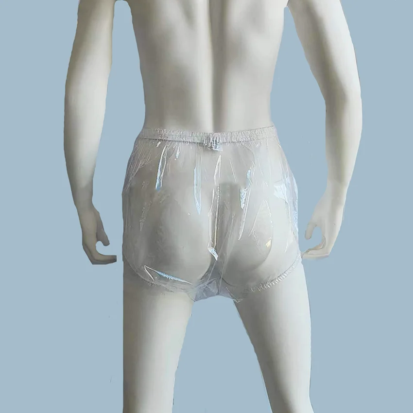 Langkee Haian Erwachsene Inkontinenz Kunststoff Windeln Hosen ABDL PVC Farbe Transparent