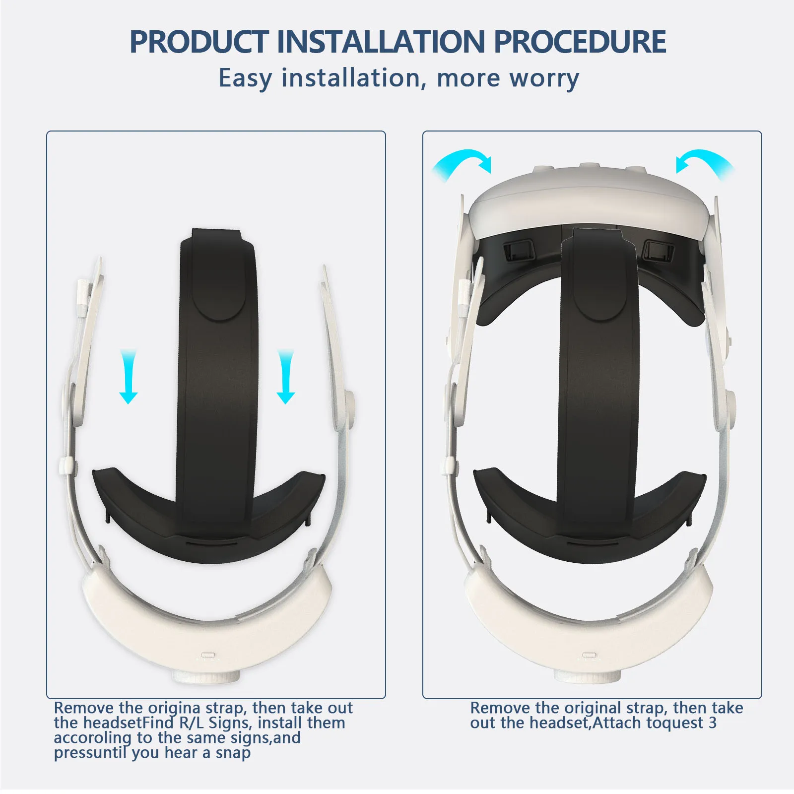 RGB Gaming VR Headset 12000mA Battery Accessory for Meta Quest 3 And Quest 3S New Extended Play Time Meta Quest 3S Specific