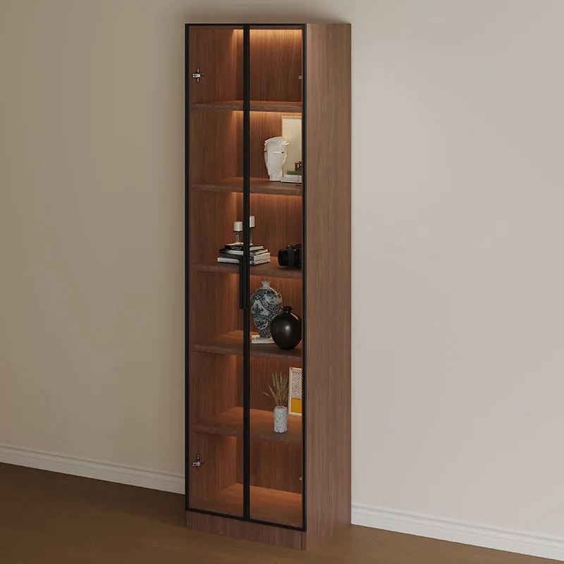 TV cabinet vertical cabinet household living room figure cabinet background wall storage cabinet