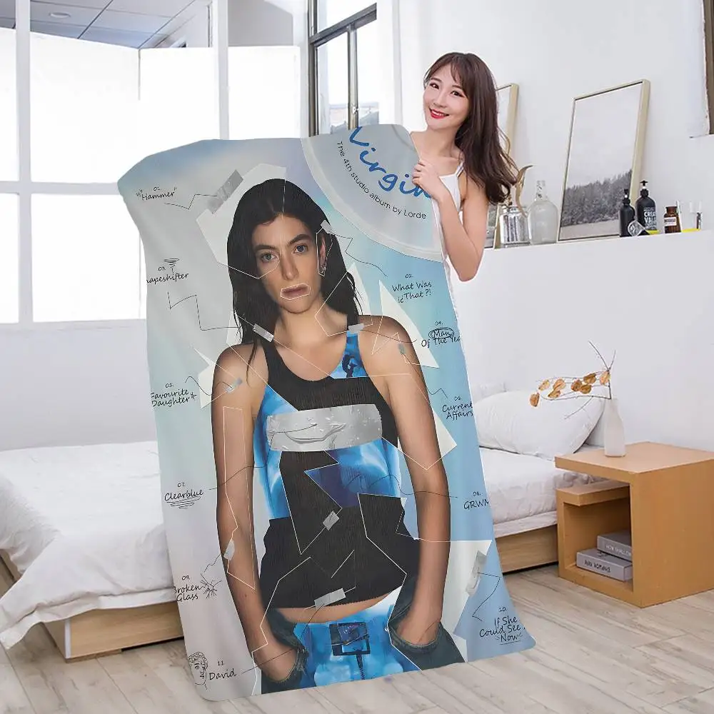 L-Lorde Fourth Album Virgin Anime Beach Swimming Towel Soft Absorbent Washcloth Children's Gifts for Kids Travel Camping Gym