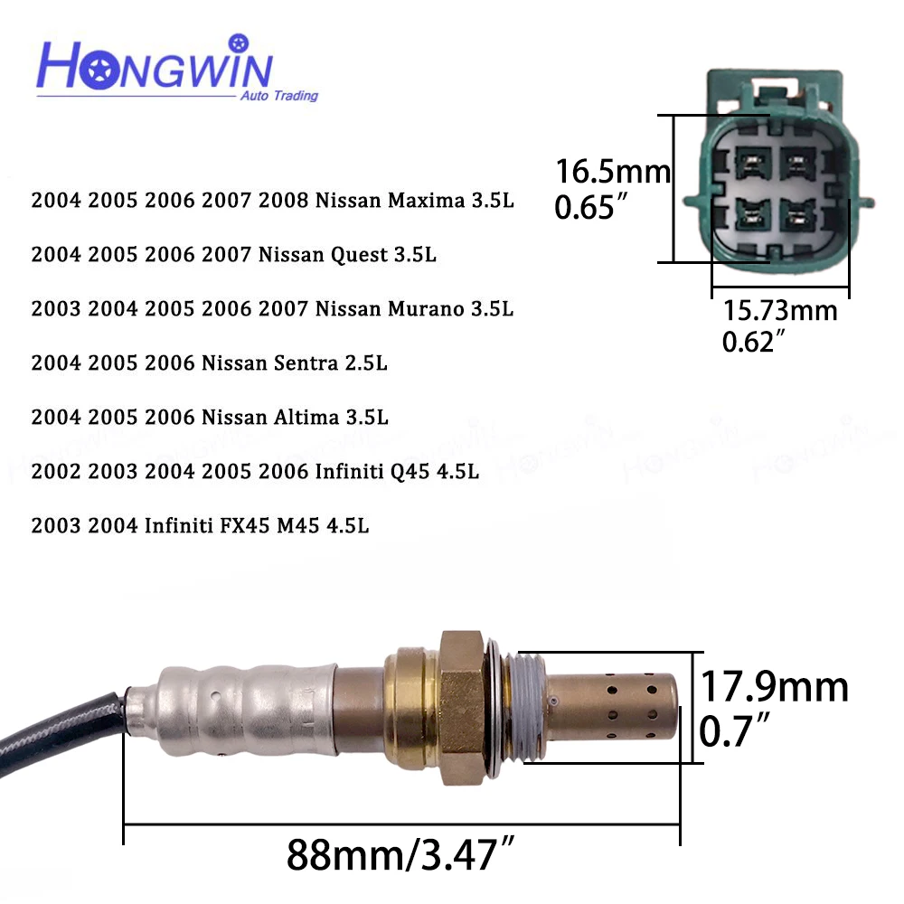 OE: 22690-8J001 Lambda O2 Oxygen Sensor For Nissan Altima Murano V6 Sentra X-trail L4 2.5 3.5L For Infiniti Q45 M45 FX45 V8 4.5L