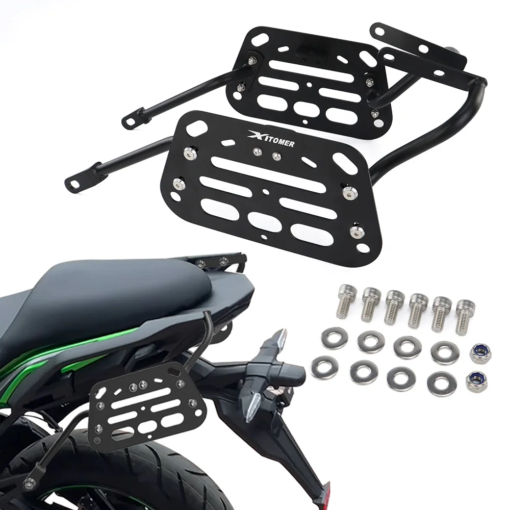 Motorcycle Saddlebag Support Bars Mounting Brackets Side Luggage Rack Versys 650 2015 2016 2017 2018 2019 2020-2023 For KAWASAKI