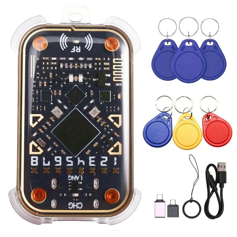 

A25P Chameleon V3.0 RFID Smart Chip Emulator Reader 125K 13.56M ID IC Card Duplicator Tag Copyer +3XUID/CUID Keychain