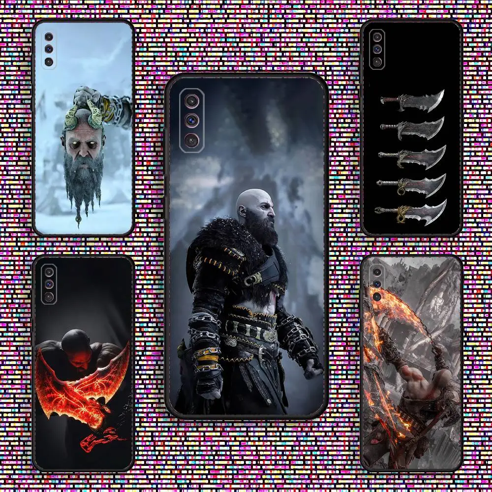 

G-God of W-War Kratos Phone Case For Samsung S 25,24,23,22,30,21,10,9,Ultra,Plus,Lite,FE,4,5 G Black Soft Case