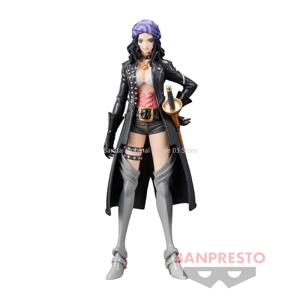 Bandai Original Banpresto อะนิเมะ One Piece ฟิล์มสีแดง DXF Nico Robin PVC Action Figure Collection ของเล่นวันเกิดคริสต์มาสของขวัญ
