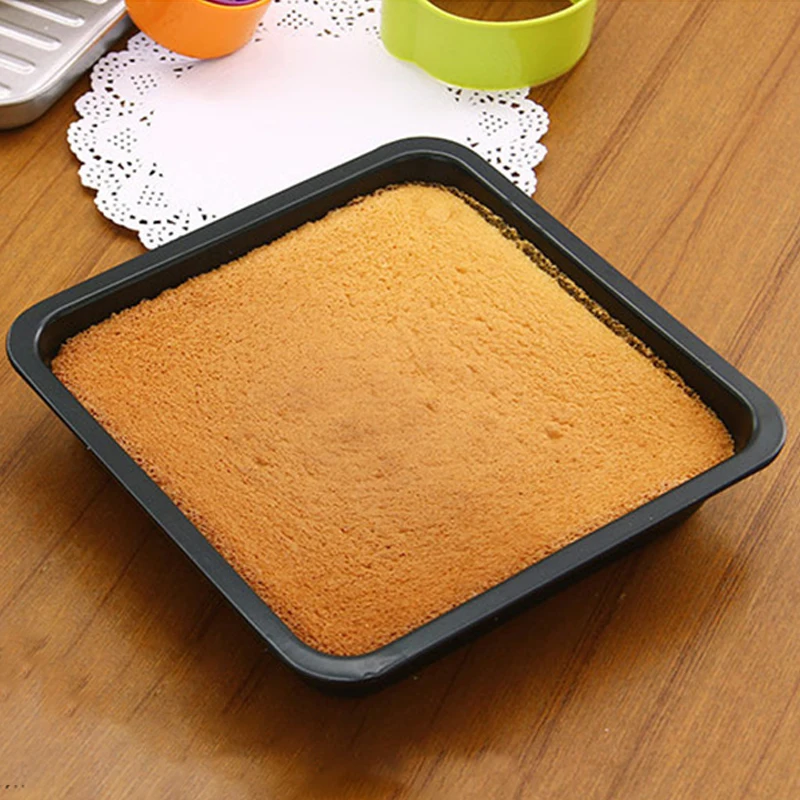 Carbon Steel Mini Baking Pans Square Cake Pan 9.5x7 8x8 InchPremium Non-Stick Bakeware Set Kitchen Tools Baking Mold