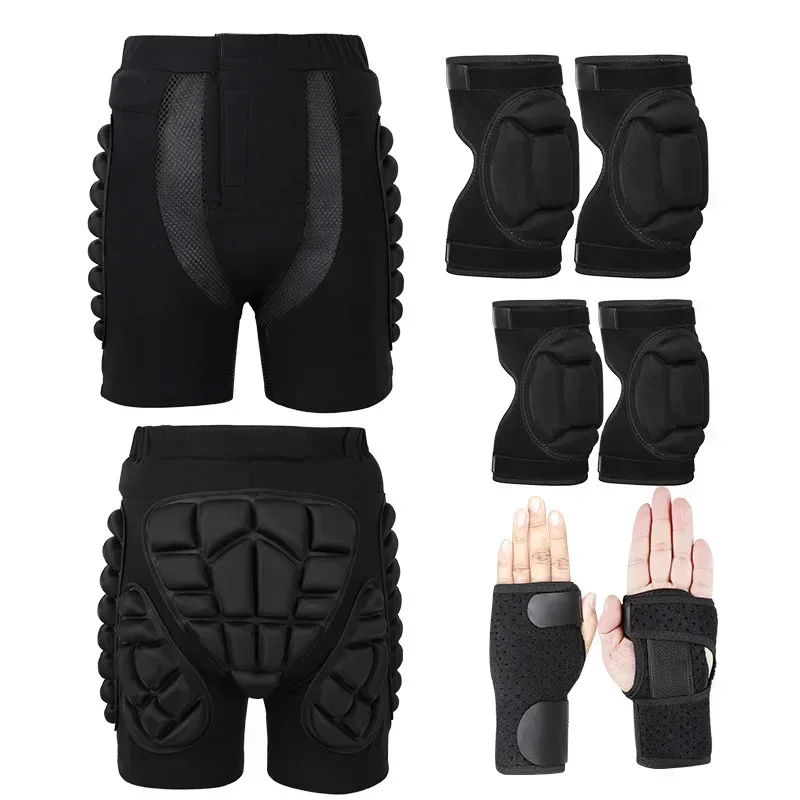 Kids Outdoor Sport Protection Ski Skate Snowboard Shorts Skiing Protector Roller Skating Protective Hip Padded Shorts KneepadNew