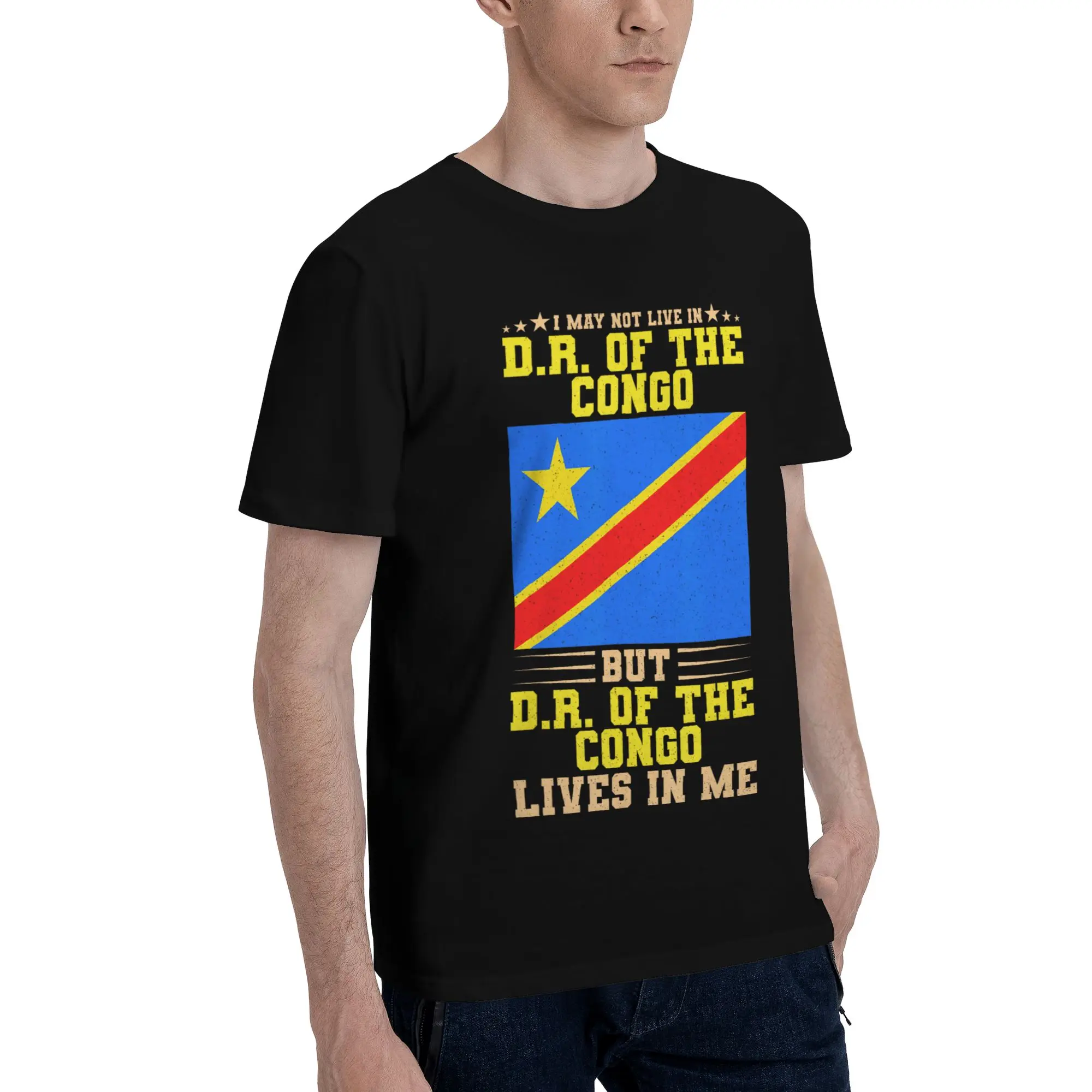 Republic Of Congo Congolese Flag Tee Shirt for Men Women Gift Idea T Shirts  Cotton Clothes