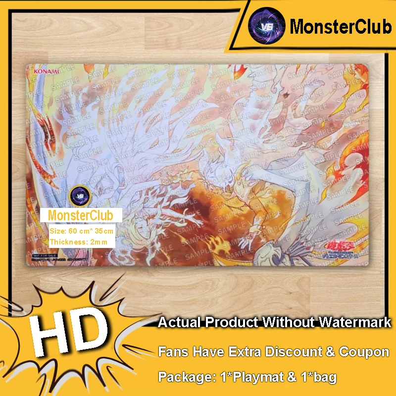 YuGiOh Fallen of Albaz Playmat Incredible Ecclesia, The Virtuous TCG CCG Mat Board Game Pad Trading Card Game Mat Mouse Pad