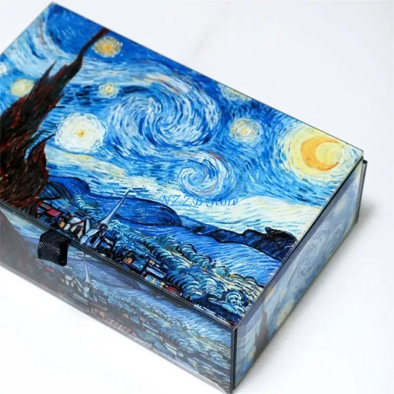 

T21F Sophisticated Jewelry Storage Case Elegant Rings Necklaces Earrings