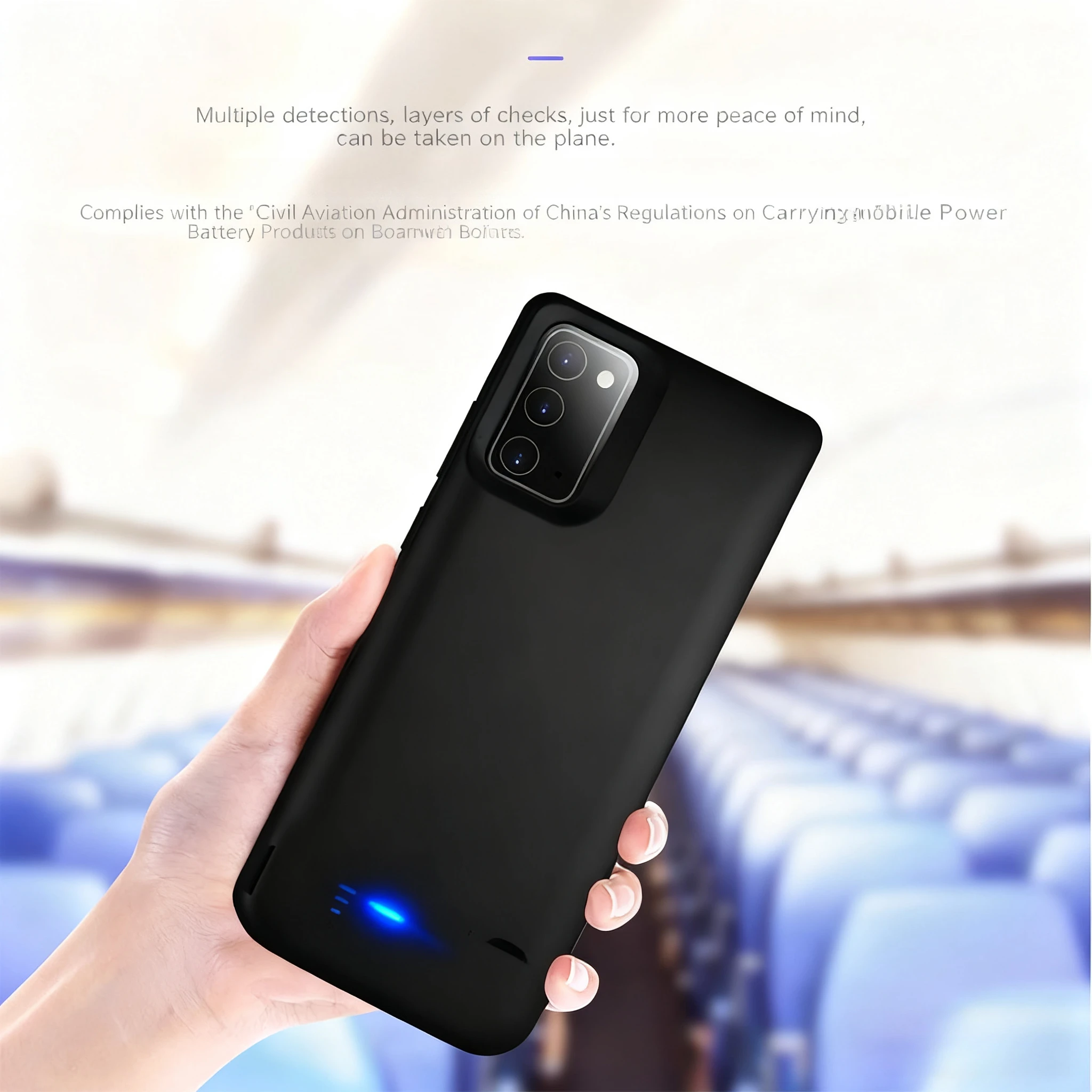 حافظة باور بانك لهاتف سامسونج جالاكسي S20 S20 + S20Ultra S20FE بقدرة 20000 مللي أمبير في الساعة مع شحن سريع