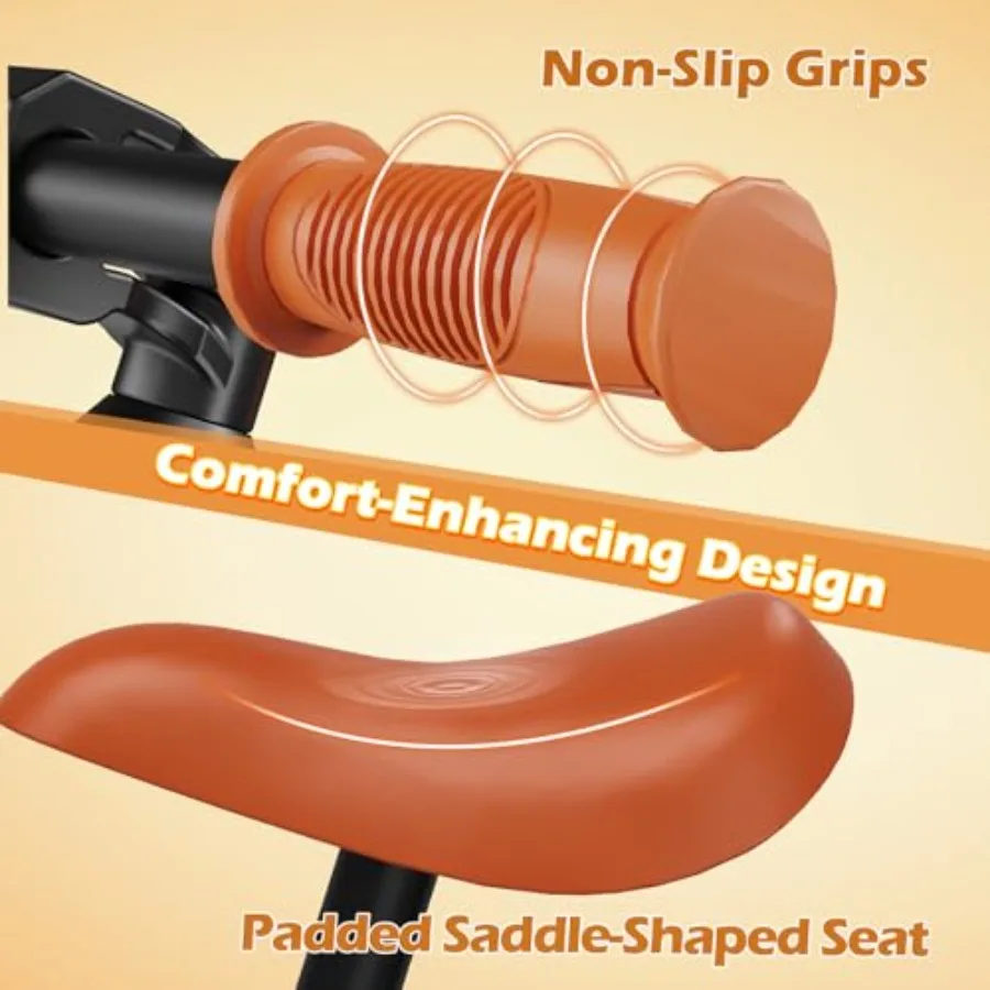 Rowerek biegowy 14 cali dla dzieci w wieku 3-6 lat, lekki pojazd do jeżdżenia z regulowanym siedziskiem i oponami z gumy powietrznej, idealny prezent urodzinowy.