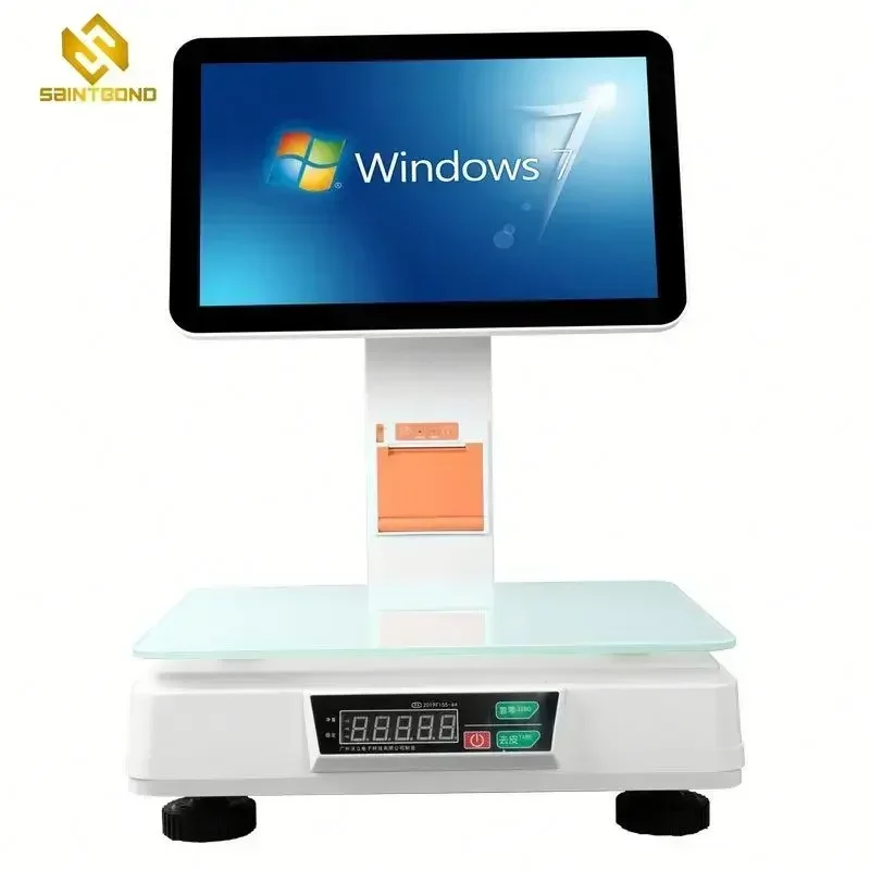 PCC02 All in One POS Tablet System Stand with Printer for iPad Android W7 Tablet POS