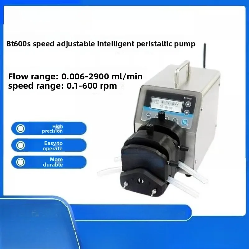 Speed regulating peristaltic BT600S electric stainless steel water constant flow  hose pump metering pump