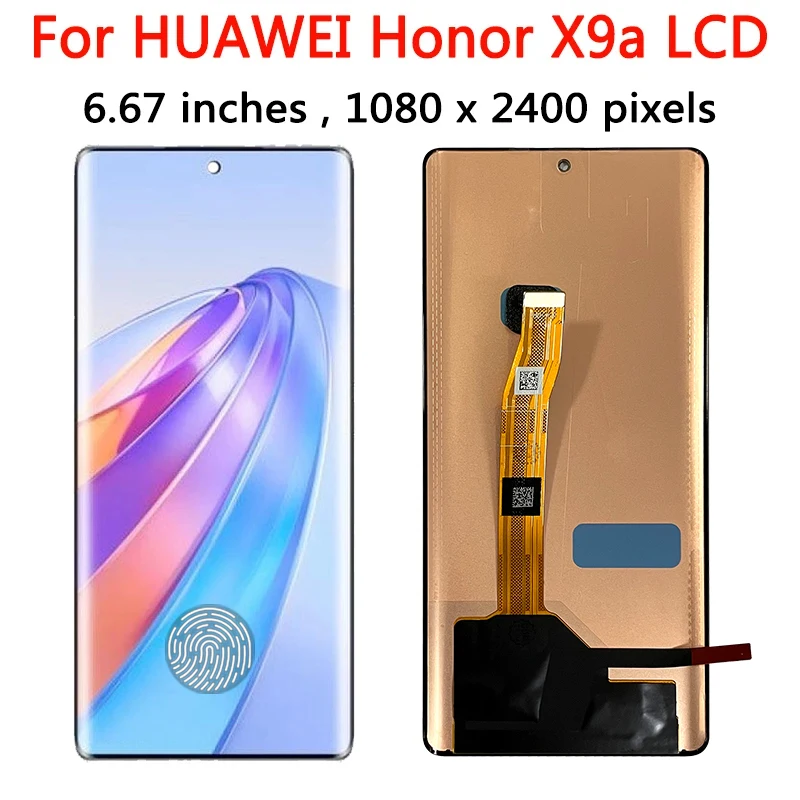 New x9a LCD  For Huawei Honor X9a LCD Display Screen 10 Touch Digitizer For HonorX9a Display RMO-NX1 Frame