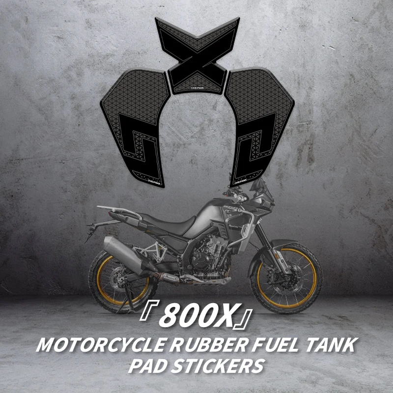 

For KOVE 800X Motorcycle Accessories Rubber Gas Tank Decoration And Protection Thicken Decals Fuel Tank Stickers Kits