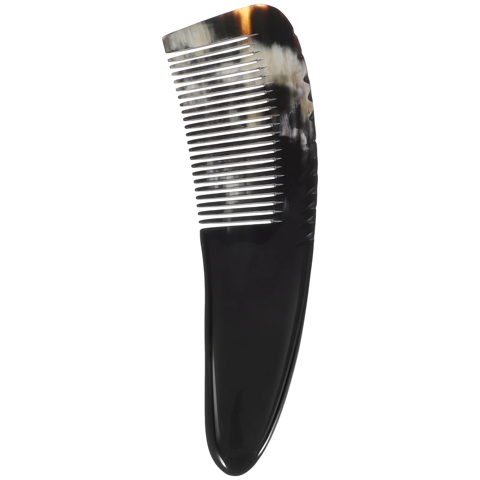 Horn Comb Scalp Massage Fine for Curly Hair Tooth Detangler Combs Thick Detangling Ox Styling Tool Mens Brush