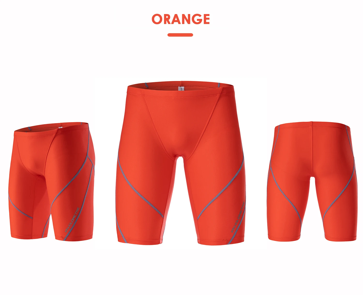 MY KILOMETER Professioneller Herren-Renn-Badeanzug, Störsender, PBT, langlebige, schnell trocknende Badehose für Trainings- und Wettkampf – Detail 10
