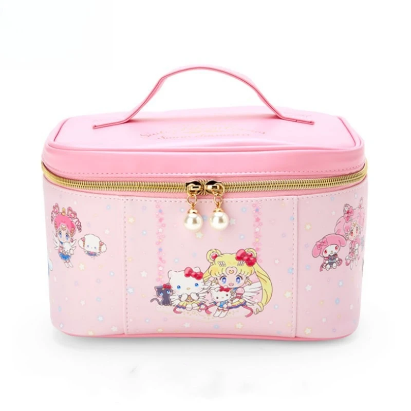 Hot Anime Sailor Moon Series Cute Makeup Bag Cartoon Character Exquisite Creativity Print High-capacity Storage Bag