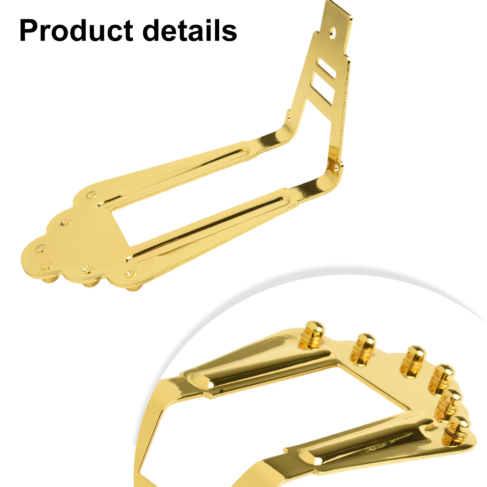 جسر خلفي بديل مع براغي متوافقة مع الصوتية لموسيقى الجاز والقيثارات الشعبية يعزز النغمة والرنين