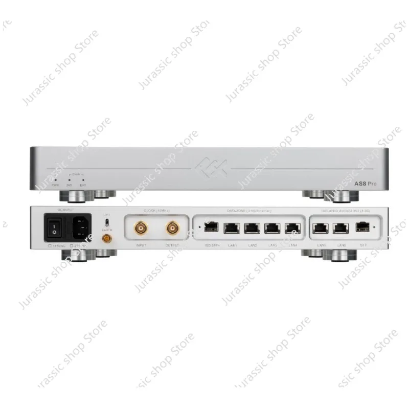 

LHY New AS8 Pro Flagship Audio HIFI Fever Switch 2.5G 10 Gigabit Optical Isolation OCXO Clock