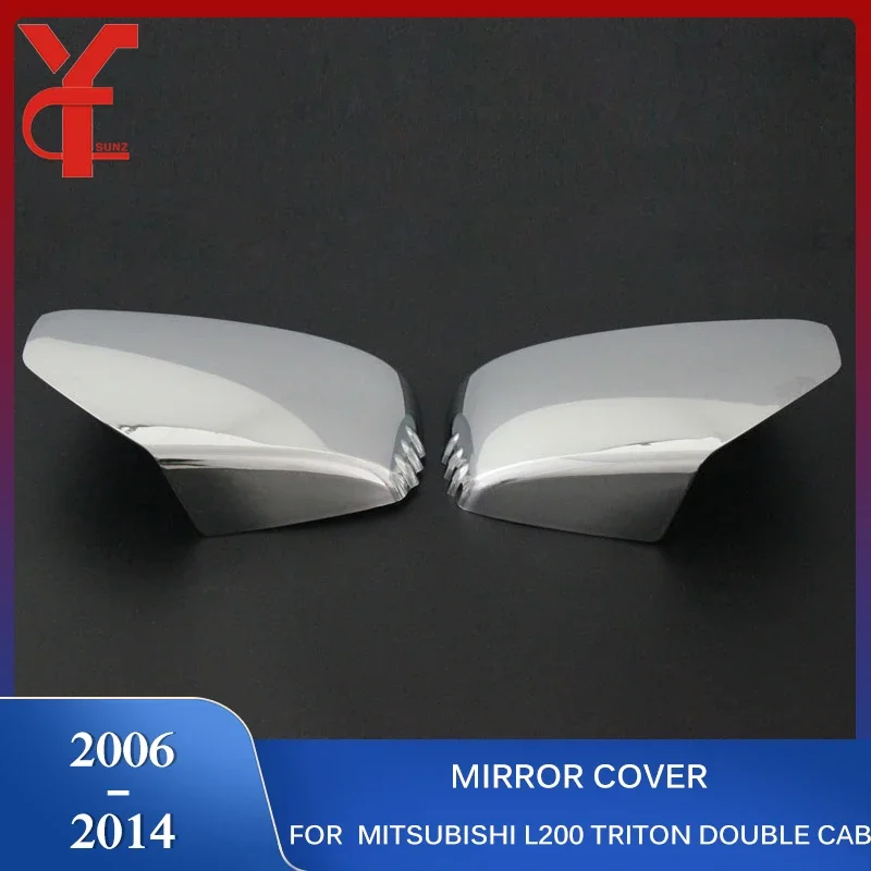 Car Rearview Mirror Cover For Mitsubishi L200 Triton 2006 2007 2008 2009 2010 2011 2012 2013 2014 Accessories Double Cab