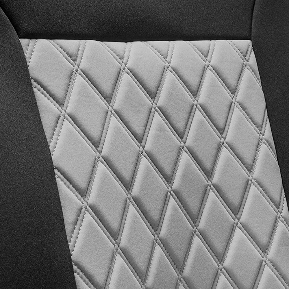 Universal Car Seat Covers 2 Front Seat Diamond Lattice Fabric Seat Car Covers Fit for Most Car SUV  Truck Seat Cushion Protector